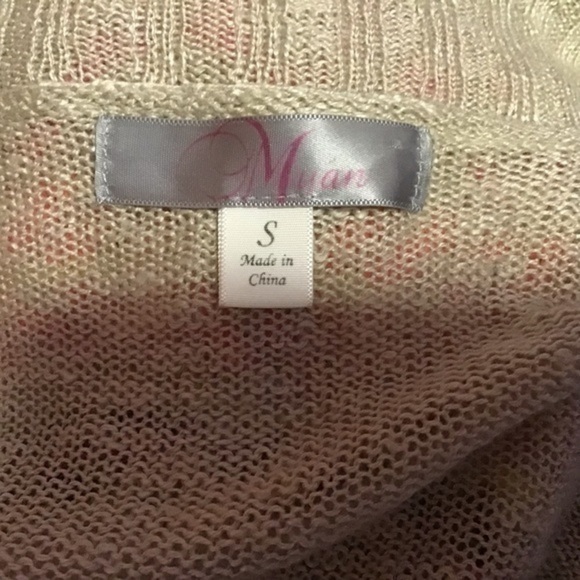 Francesca’s collections tan n neon tribal cardigan - Picture 2 of 9